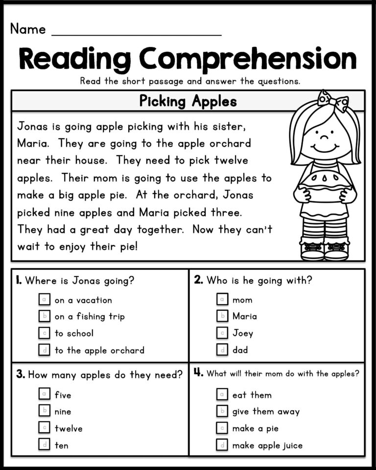 Comprehension Com Worksheets - Worksheets Day