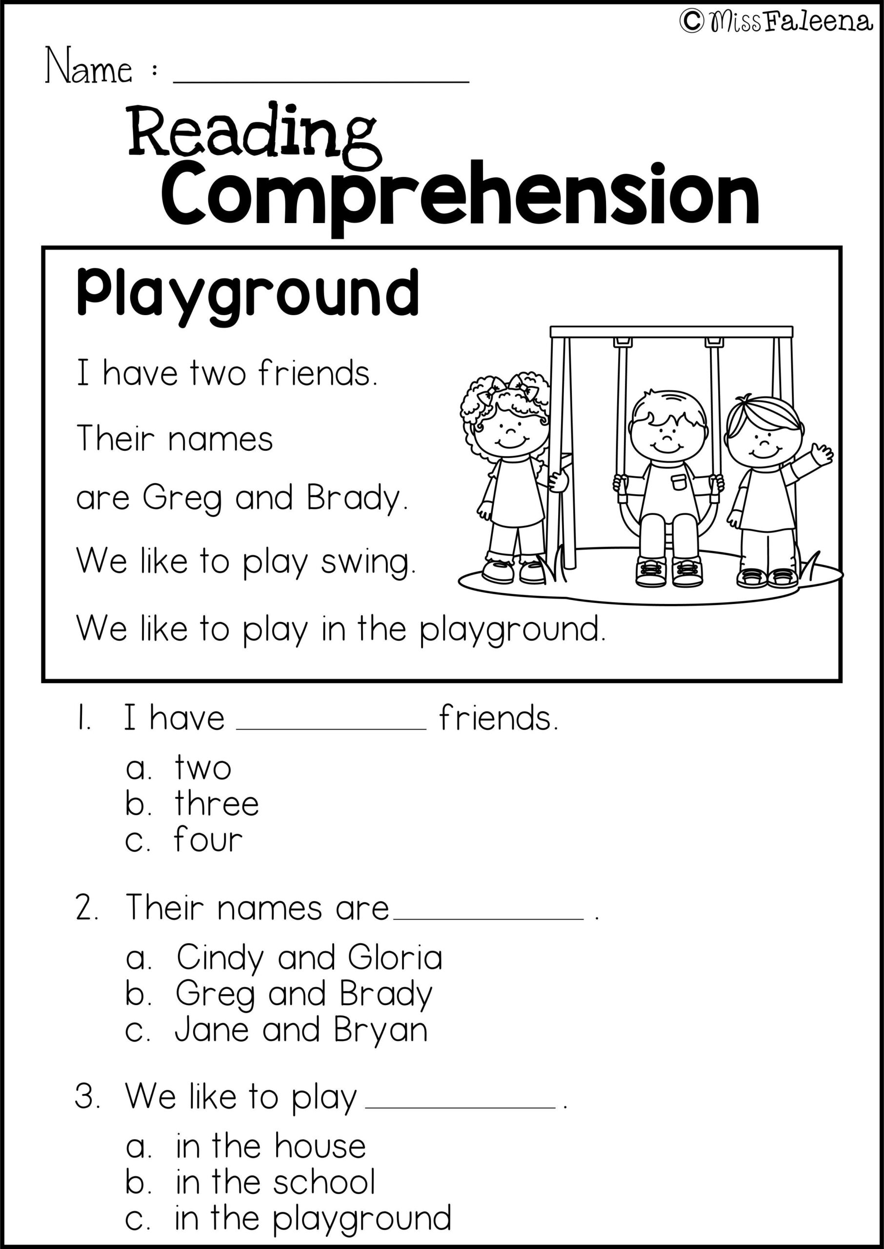 Comprehension Com Worksheets - Worksheets Day